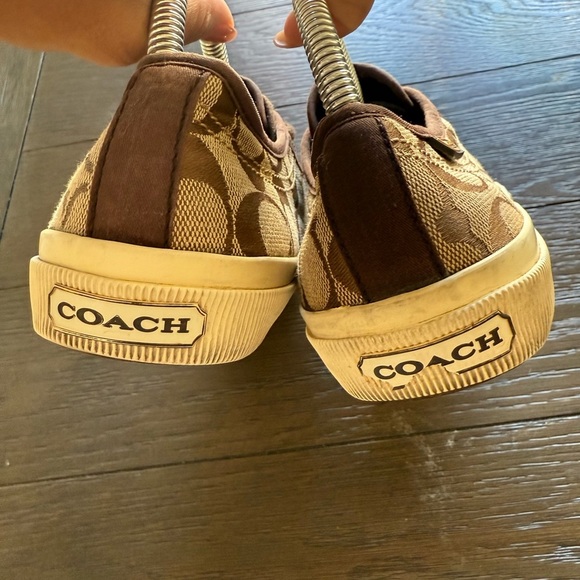 Coach Brown Signature Sneakers 7.5 - Picture 5 of 11